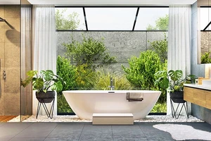Une salle de bains...